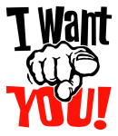 Принт I want you вариант 1