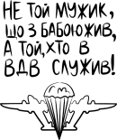 Принт Не той мужик вариант 1