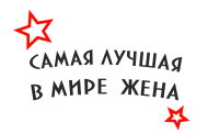 Принт Самая лучшая жена вариант 2