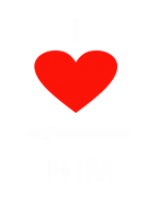 Принт I love him (woman) вариант 2