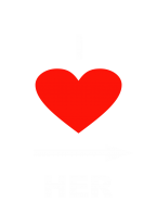 Принт I love her (man) вариант 2