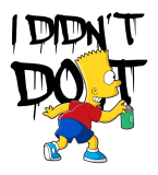 Принт I didn't do it вариант 1