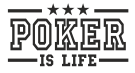 Принт Poker is life вариант 2