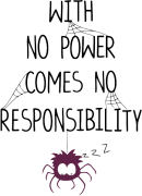 Принт No responsibility вариант 1