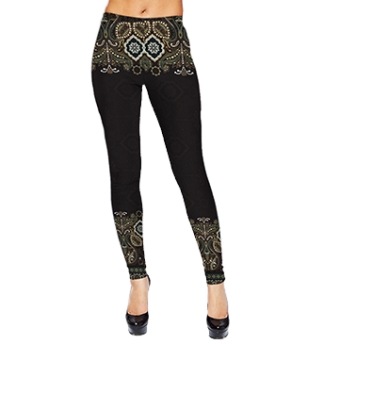 Леггинсы Узор на чёрном