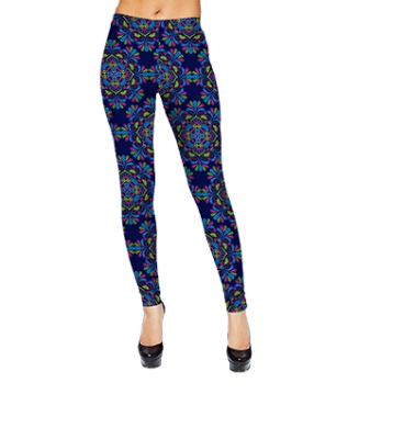 Леггинсы Узор на синем