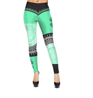 Леггинсы Мятный узор