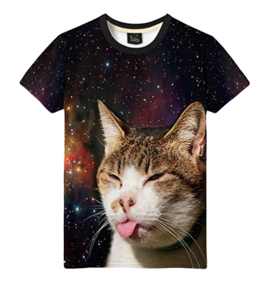 Кот с языком в космосе