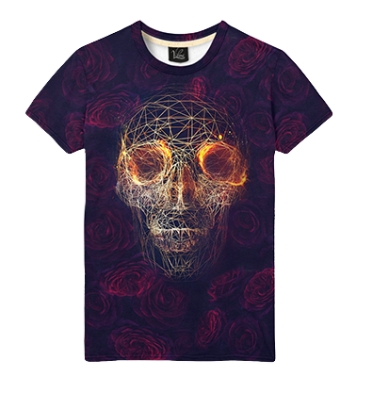 Череп и розы