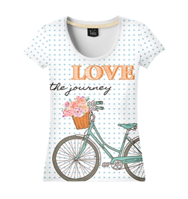 Велосипед с цветами