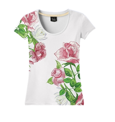 Принт из роз