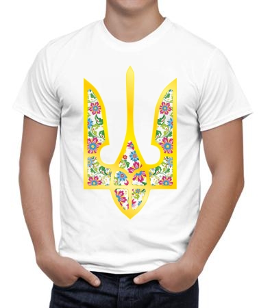 Трезубец в цветах