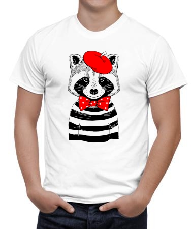 Енот в берете