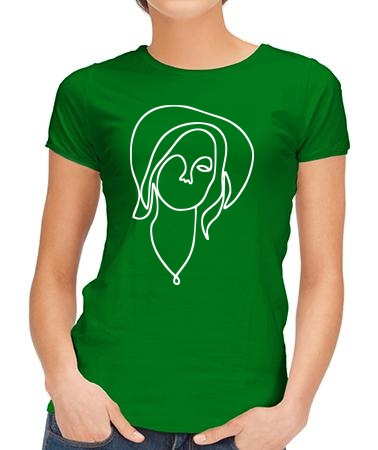 Женщина в шляпе арт