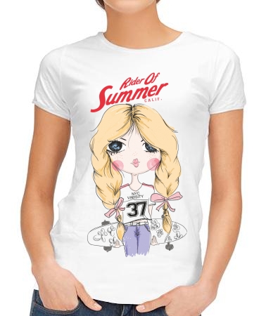 Девочка со скейтом