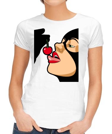 Catwoman with cherry