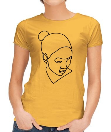 Женщина с пучком арт