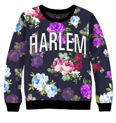 Свитшот Harlem надпись