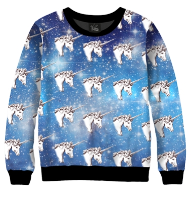 Свитшот Единороги космос