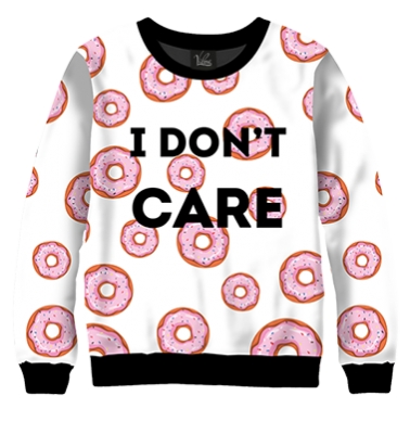 Свитшот I don't care donuts