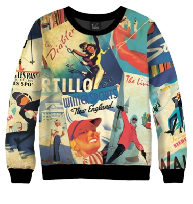 Свитшот Зимние открытки