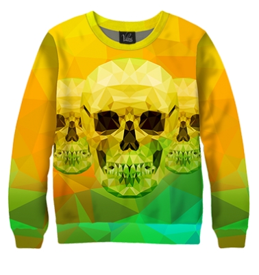 Свитшот Orange skulls