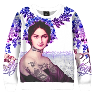 Свитшот Девушка в венке