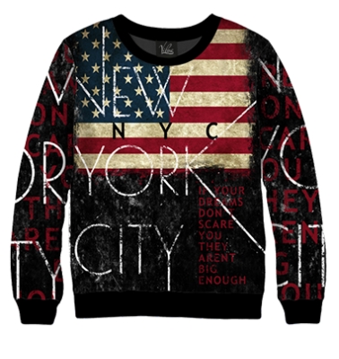 Свитшот Нью-Йорк и флаг