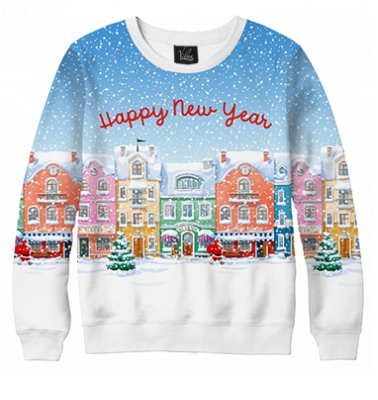 Свитшот Цветные дома