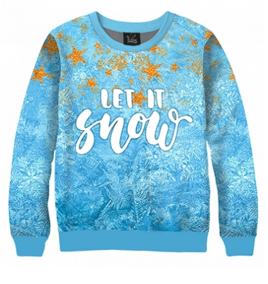 Свитшот Снег и звёзды