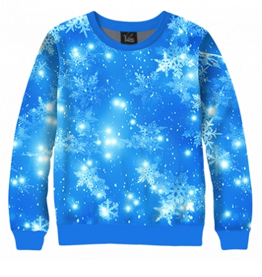 Свитшот Блестящие снежинки