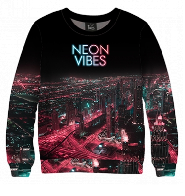 Свитшот Neon vibes night city
