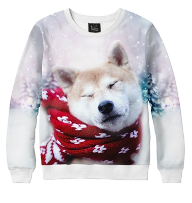 Свитшот Зимний щенок