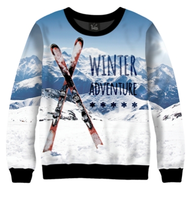 Свитшот Приключения зимой