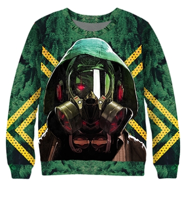 Свитшот Зелёный противогаз