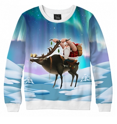 Свитшот Санта на полюсе